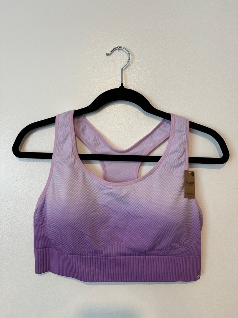PINK Victoria's Secret Lavender to Purple Ombre Racerback Sports Bra